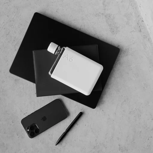 A6 Drink Bottle with Cool Grey Sleeve Bundle
