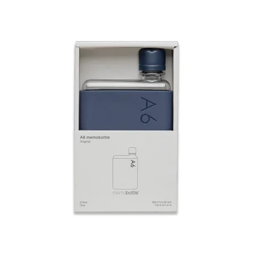 A6 Drink Bottle with Midnight Blue Sleeve Bundle