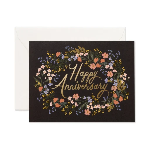 Anniversary Wreath Greeting Card