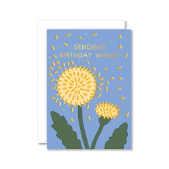 Birthday Wishes Dandelion Greeting Card