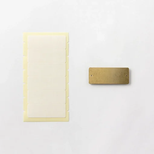 Brass Label Plate Set of 6