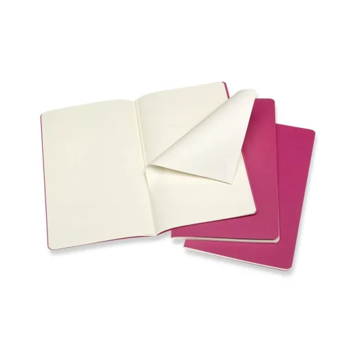 Cahier Large Notebook Set Plain Kinetic Pink