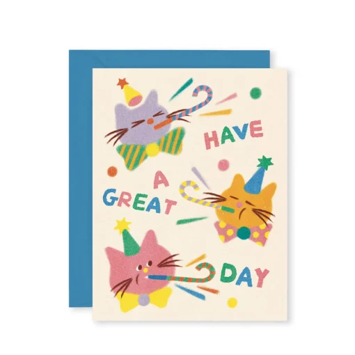 Cat Celebration Greeting Card
