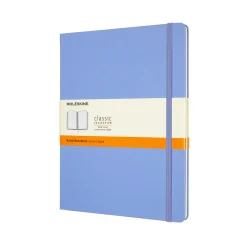 Classic Extra Large Hard Cover Notebook Ruled Hydrangea Blue