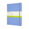 Classic Extra Large Hard Cover Notebook Plain Hydrangea Blue