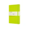 Classic Large Hard Cover Notebook Plain Lemon Green