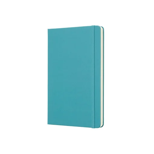 Classic Large Hard Cover Notebook Ruled Reef Blue