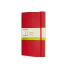 Classic Large Soft Cover Notebook Plain Scarlet Red