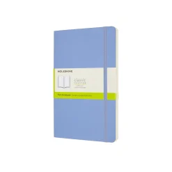 Classic Large Soft Cover Notebook Plain Hydrangea Blue