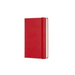 Classic Pocket Hard Cover Notebook Plain Scarlet Red