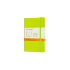 Classic Pocket Hard Cover Notebook Ruled Lemon Green