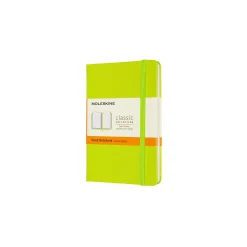 Classic Pocket Hard Cover Notebook Ruled Lemon Green