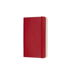 Classic Pocket Soft Cover Notebook Ruled Scarlet Red
