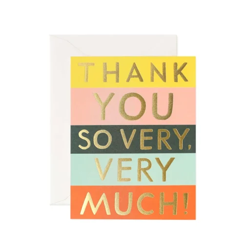 Colour Block Thank You