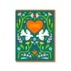 Congrats Love Birds Greeting Card
