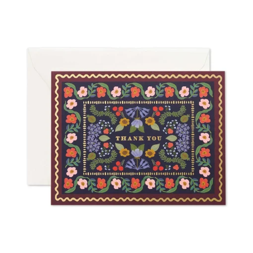 Delphine Thank You Greeting Card