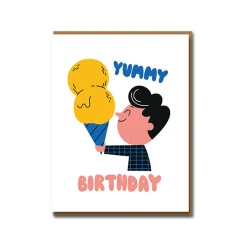 Double Ice-Cream Birthday Card