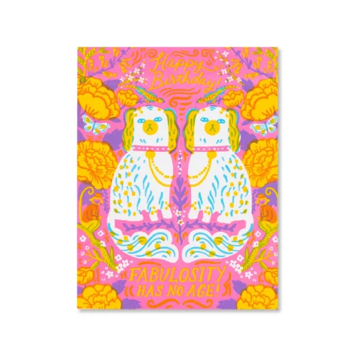 Fabulosity Birthday Spaniels Greeting Card