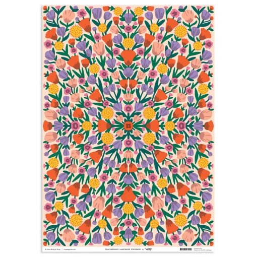 Floral Reflection Wrapping Sheet