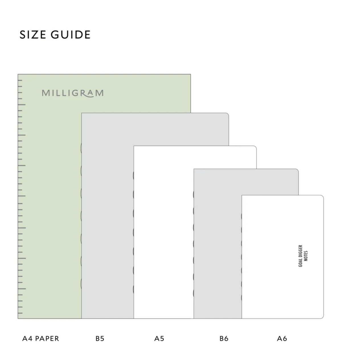 Get Shit Done Minimal Notebook A5