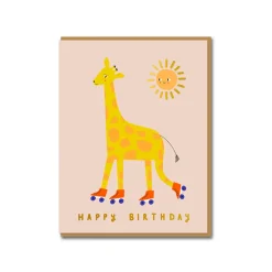 Giraffe Birthday Greeting Card