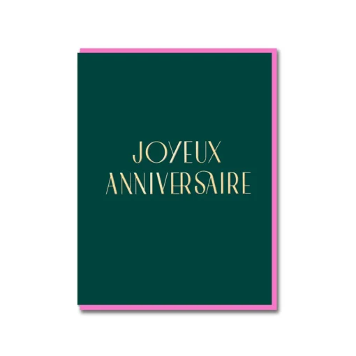 Joyeux Anniversaire Birthday Card