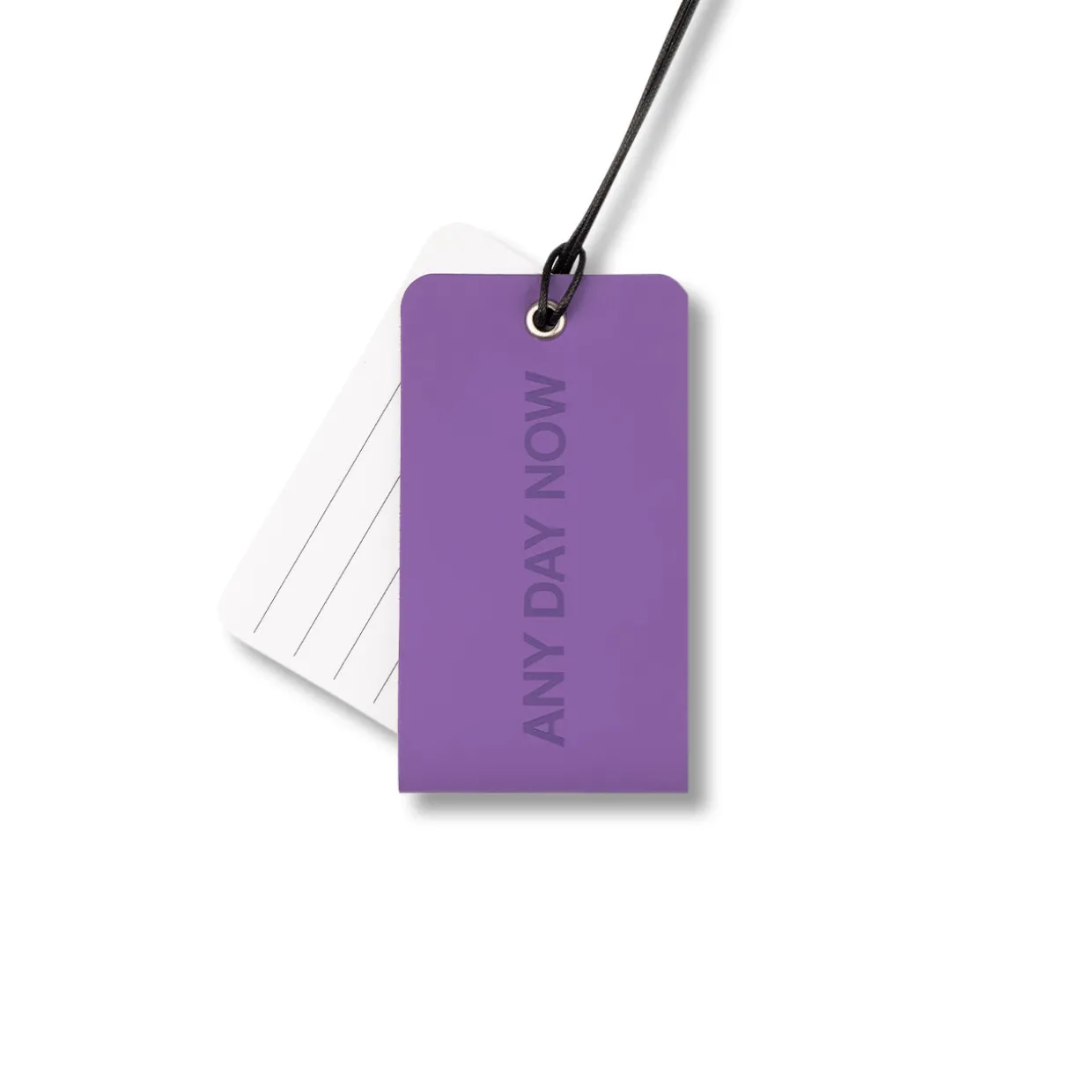 Recycled Leather Luggage Tag