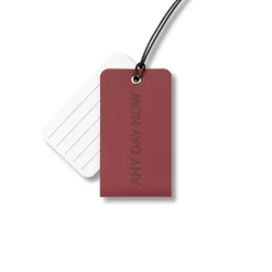 Recycled Leather Luggage Tag