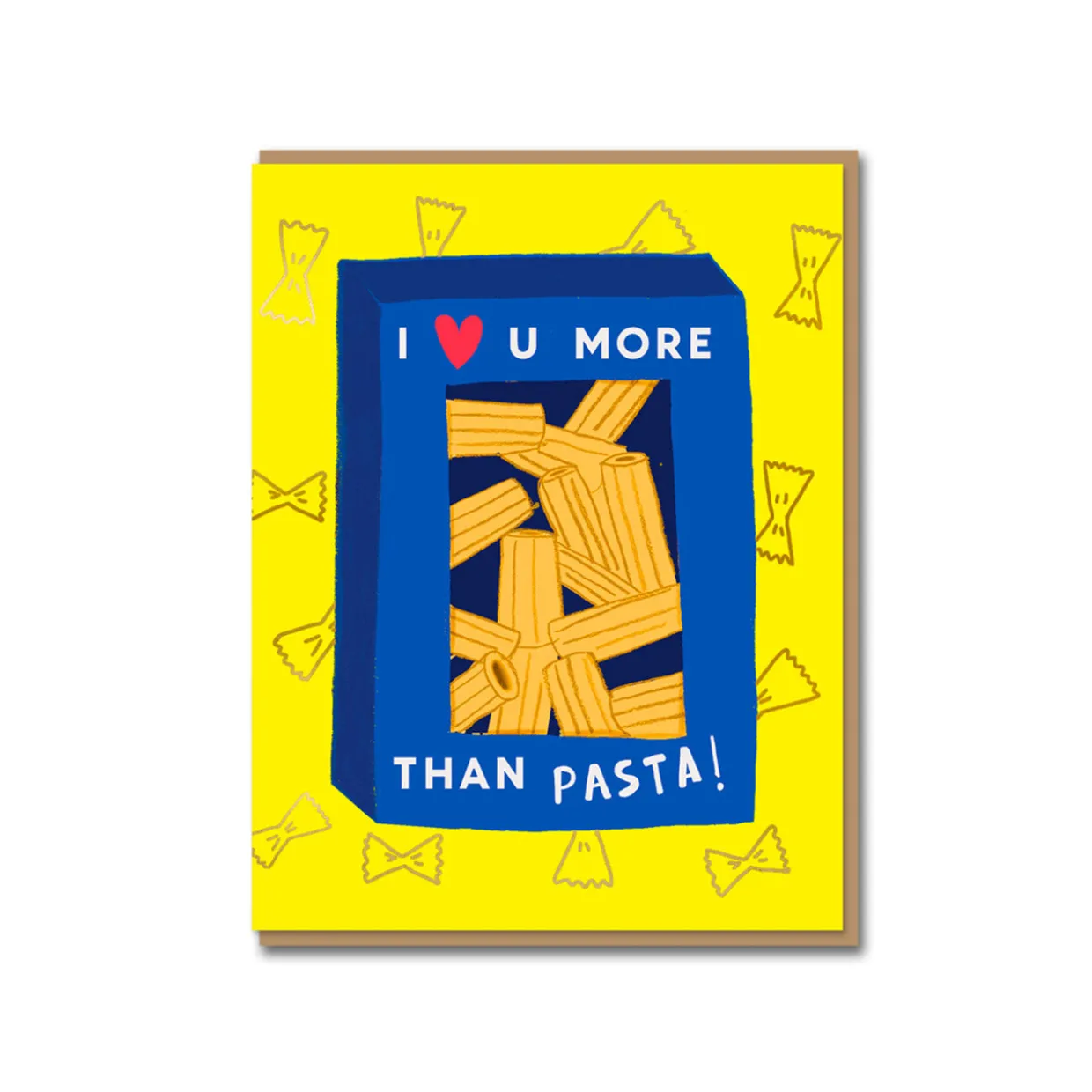 Rigatoni Greeting Card