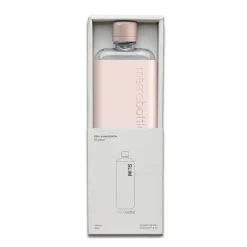 Slim Drink Bottle with Pale Coral Sleeve Bundle