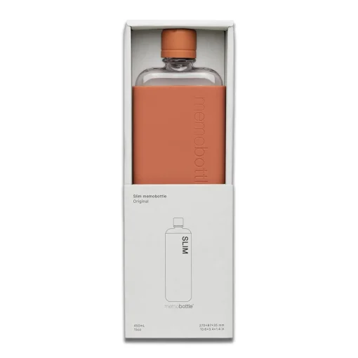 Slim Drink Bottle with Terracotta Sleeve Bundle