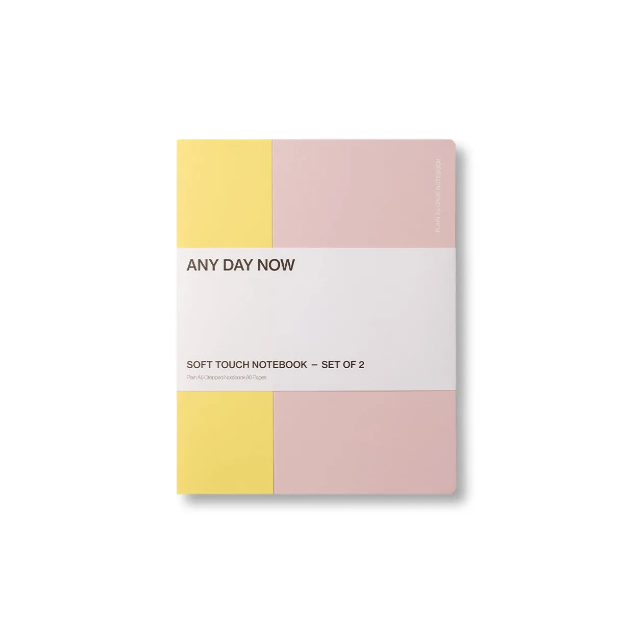 Soft Touch Notebooks A5 Cropped Plain Set of 2