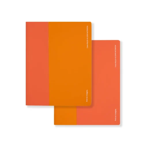 Soft Touch Notebooks Set of 2 Ruled A5 Cropped