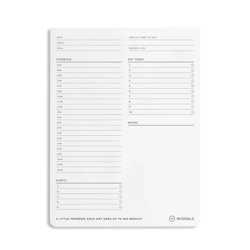 Time Block Desk Pad