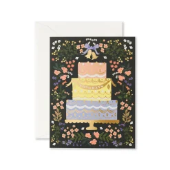 Woodland Wedding Cake Greeting Card