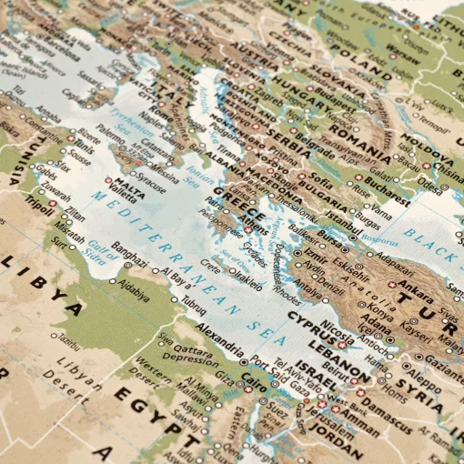 World Map Canvas