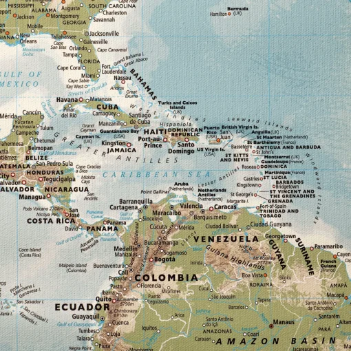 World Map Canvas